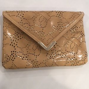 Elaine Turner Paten Leather Clutch